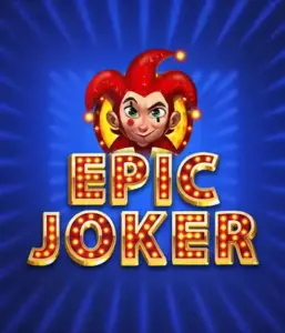 Step into the colorful world of the Epic Joker game by Relax Gaming, highlighting a playful joker with a flaming hairstyle amid a sparkling blue background. This graphic portrays the fun and excitement of classic slots, ideal for those who love traditional gameplay, offering a captivating play experience.